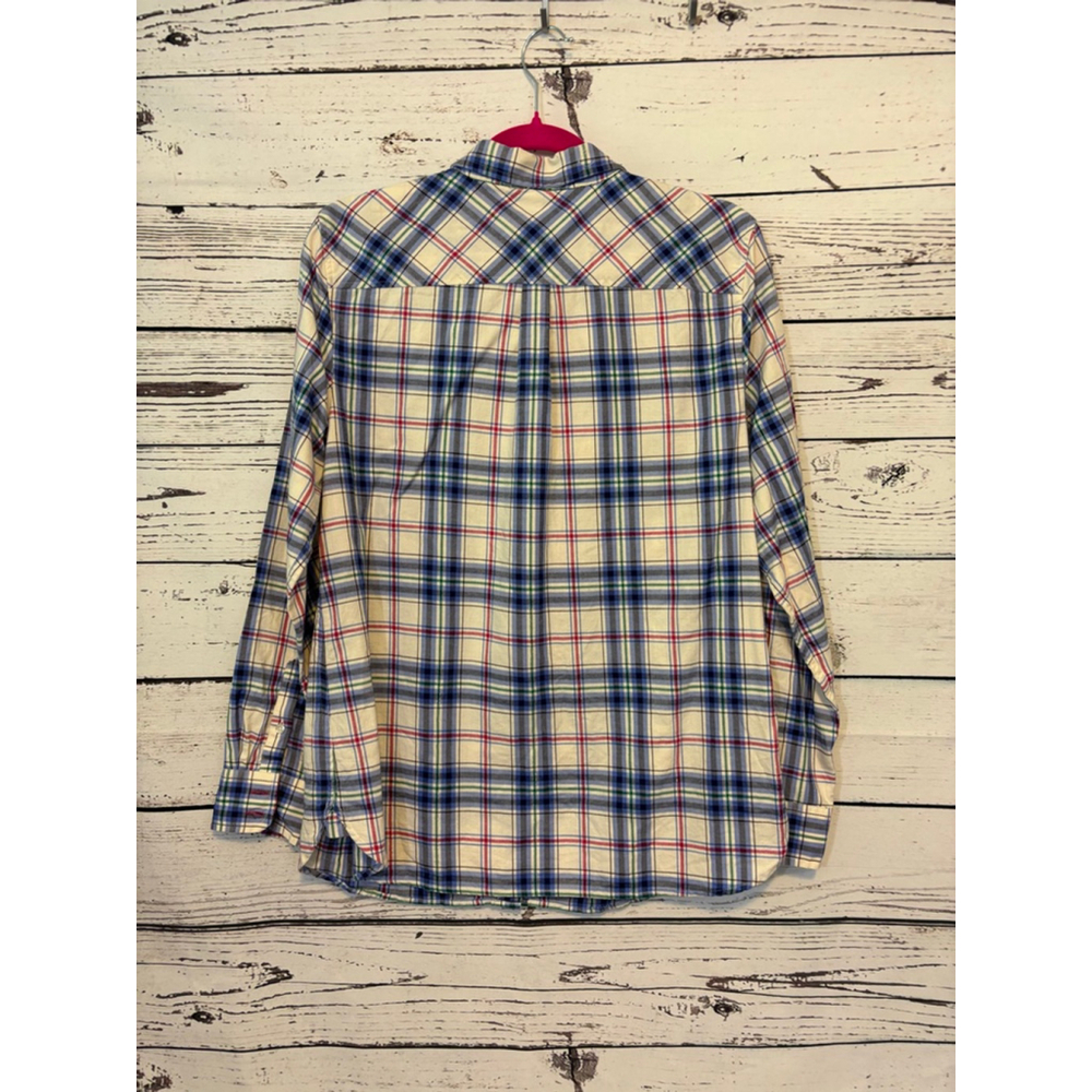 Women's Talbots Plaid Button-Up Shirt Size M Multicolor - Picture 5 of 6